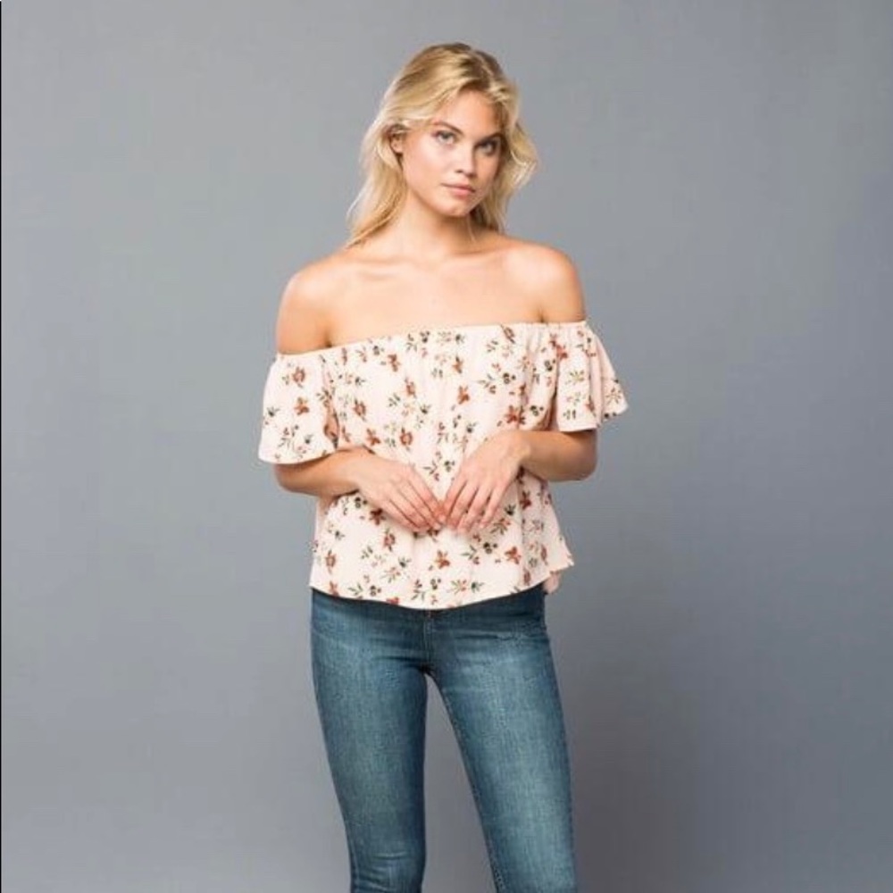 Off the shoulder floral top